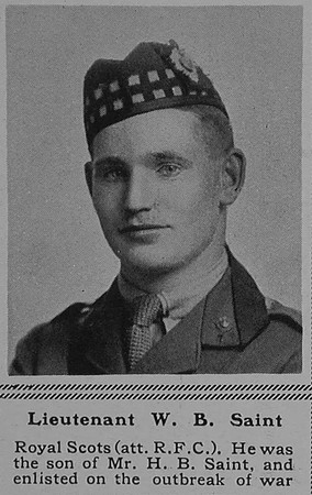 Saint W B Lt Royal Flying Corps The Sphere 17th Feb 1917