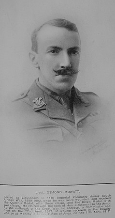 Mowatt O Lt 10th Hussars