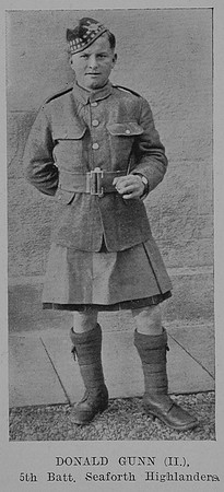 Gunn D Pte 5th Seaforth Highlanders The Sword Of The North Highland Memories Of The Great War - Dugald MacEchern