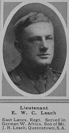 Leach E W C Lt East Lancs Regt The Sphere 11th Aug 1917