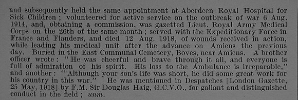 Proctor J Major Royal Army Medical Corps Obit Part 2 De Ruvignys Roll Of Honour Vol 4