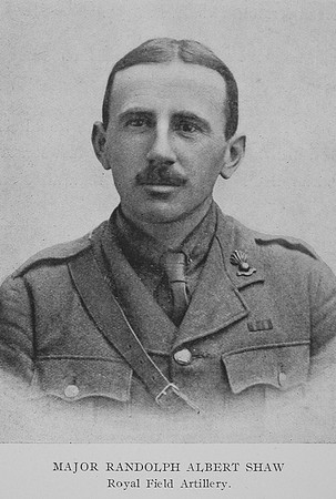 Shaw R A Major Royal Field Artillery
