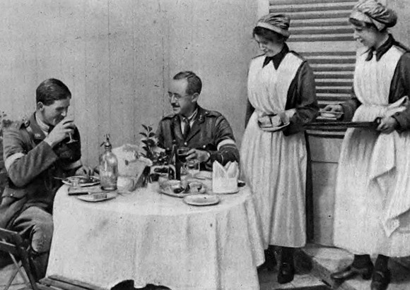 Women In The WAAC Working In An Officers Club Behind The Line