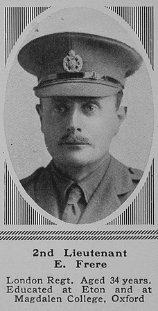 Frere E 2nd Lt 8th London Regiment (Post Office Rifles) The Sphere 8th July 1916