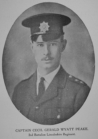 Peake C G W Captain 2nd Lincolnshire Regiment