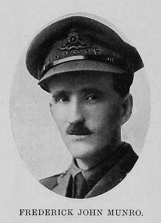 Munro F J 2nd Lt Royal Garrison Artillery St Andrews University Roll Of Honour