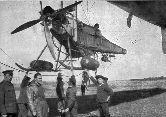 A Close Up View Of A British Dirigible Observation Car