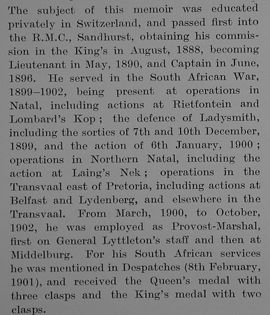 Bannatyne W S Lt Col 1st Kings Liverpool Regiment Obit Part 2 The Bond Of Sacrifice Vol 1