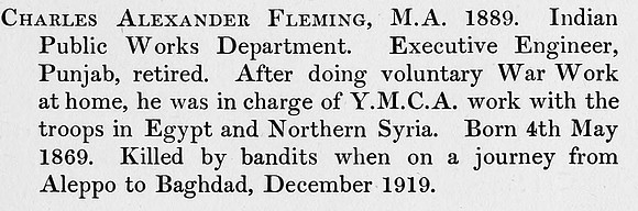 Fleming  A Volunteer YMCA Obit