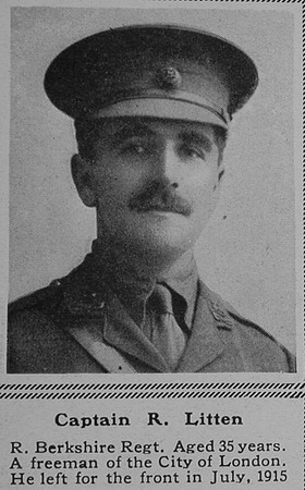 Litten R Captain 6th Royal Berkshire Regiment The Sphere 12th Aug 1916