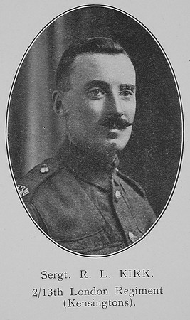 Kirk R L Sergt 13th London Regiment William Graham Company