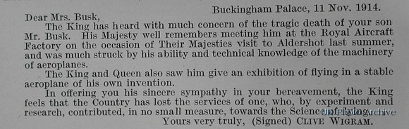 Busk E T Lt Royal Engineers Obituary Part 3 De Ruvignys Roll Of Honour Vol 1