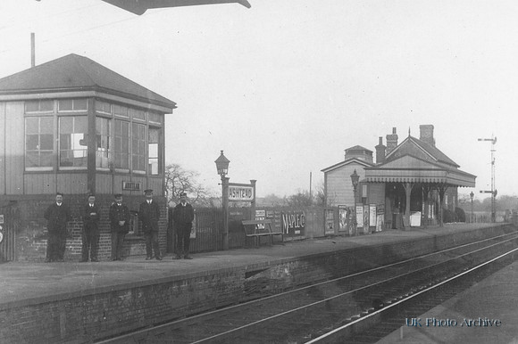 Station Staff At Ashtead Station 1900