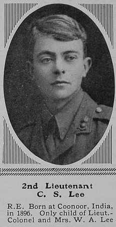 Lee C S 2nd Lt RE The Sphere 5th Feb 1916