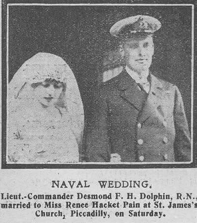 Dolphin D F H Lt Comm Royal Navy The Graphic 8th July 1918