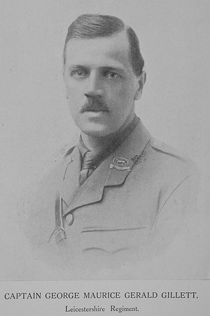Gillett G M G Captain Leicestershire Regiment