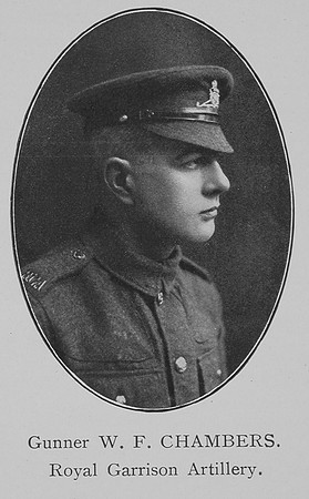 Chambers W F Gnr Royal Garrison Artillery William Graham & Company Record Of The Great War