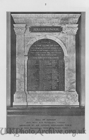 British Jewry Book Of Honour Page 2