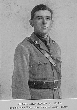 Mills S 2nd Lt 2nd Kings Own Yorkshire Light Infantry