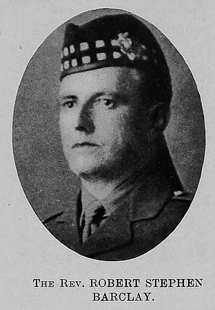 Barclay R S 2nd Lt 3rd Royal Scots