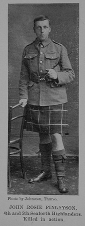 Finlayson J R Pte 5th Seaforth Highlanders The Sword Of The North Highland Memories Of The Great War - Dugald MacEchern