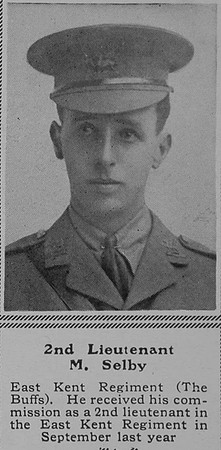 Selby M 2nd Lt 3rd East Kent Regt The Sphere 27th Nov 1915