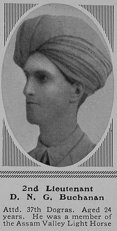 Buchanan D N G 2nd Lt Indian Army The Sphere 4th Mar 1916