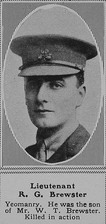 Brewster R G Lt South Irish Horse The Sphere 21st Sep 1918