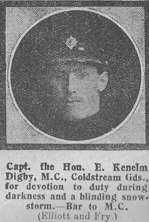 Kenelm-Digby E Captain The Hon DSO MC+Bar Coldstream Guards The Graphic 19th July 1918