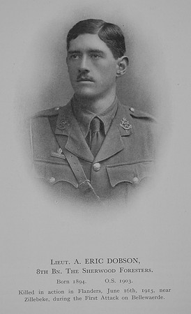 Dobson A E Lt 8th Notts Derby Regiment