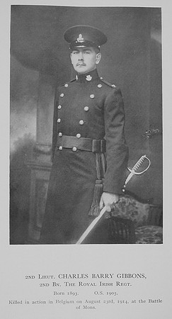 Gibbons C B 2nd Lt 2nd Royal Irish Regiment