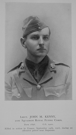 Kenny J M Lt Royal Flying Corps