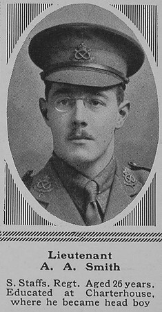 Smith A A Lt 5th South Staffs Regt The Sphere 20th May 1916