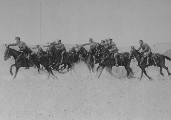 Dragoon Guards Making An Attack On German Infantry On 14th July 1916