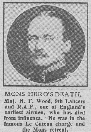 Wood H F Major Royal Air Force The Graphic 17th Dec 1918