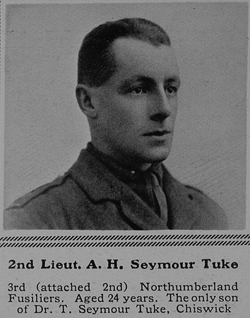 Seymour-Tuke A H 2nd Lt 2nd Northumberland Fusiliers The Sphere 21st Aug 1915