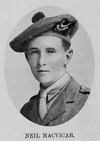 MacVicar  2nd Lt 6th Seaforth Highlanders St Andrews University Roll Of Honour