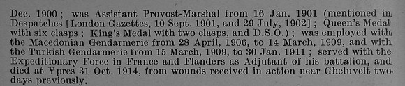 Stephen A A L Captain DSO 1st Scots Guards Obit Part 2 De Ruvignys Roll Of Honour Vol 4