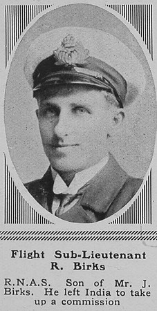 Birks R Flt Sub Lt RNAS The Sphere 28th Apr 1917