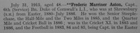 Aston F M Captain 6th Duke Of Cornwalls Light Infantry Obit Part 1 Shrewsbury School Roll Of Service
