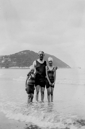 On The Beach At Minehead 1934