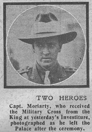 Moriarty G V Captain MC Australian Field Artillery The Graphic 1st Nov 1918