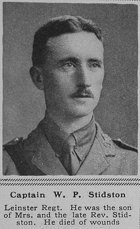 Stidston W P Captain Leinster Regt The Sphere 20th Sep 1917