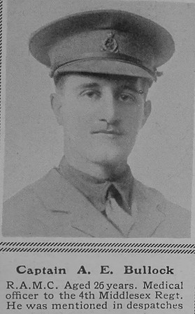 Bullock A E Captain RAMC The Sphere 23rd Oct 1915