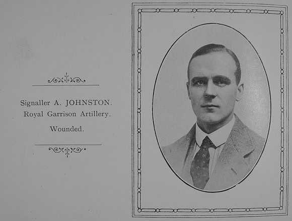 Johnston A Sig Royal Garrison Artillery William Graham Company