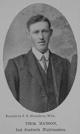 Manson T Pte 2nd Seaforth Highlanders The Sword Of The North Highland Memories Of The Great War - Dugald MacEchern