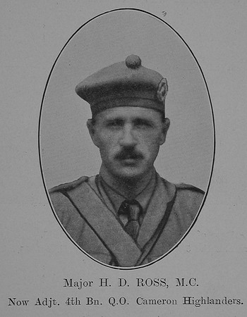 Ross H D Major 4th Cameron Highlanders The Sword Of The North Highland Memories Of The Great War - Dugald MacEchern