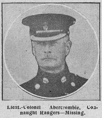 Abercrombie A W Lt Col 2nd Connaught Rangers The Graphic 4th Sep 1914