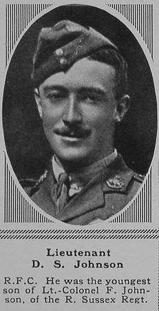 Johnson D S Lt RFC The Sphere 21st July 1917