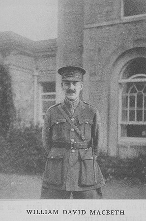 Macbeth W D 2nd Lt Worcestershire Regiment